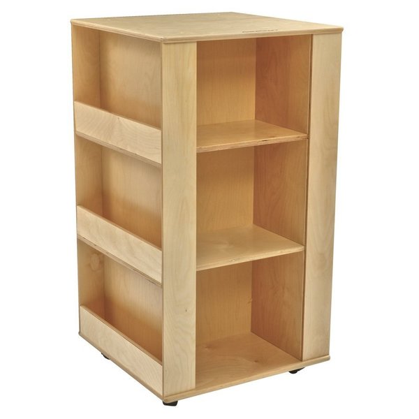 Childcraft Mobile Library Stand, 23-1/2 x 23-1/2 x 43-1/4 Inches 332130